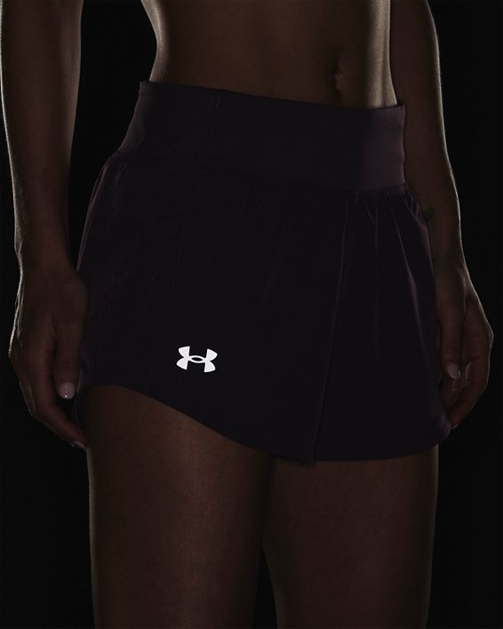 Women's UA Speedpocket Shorts, Purple, pdpMainDesktop image number 5